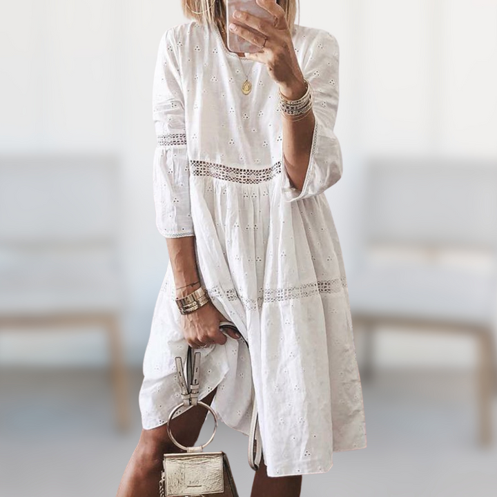 Stilla | Elegant Broderet Kjole