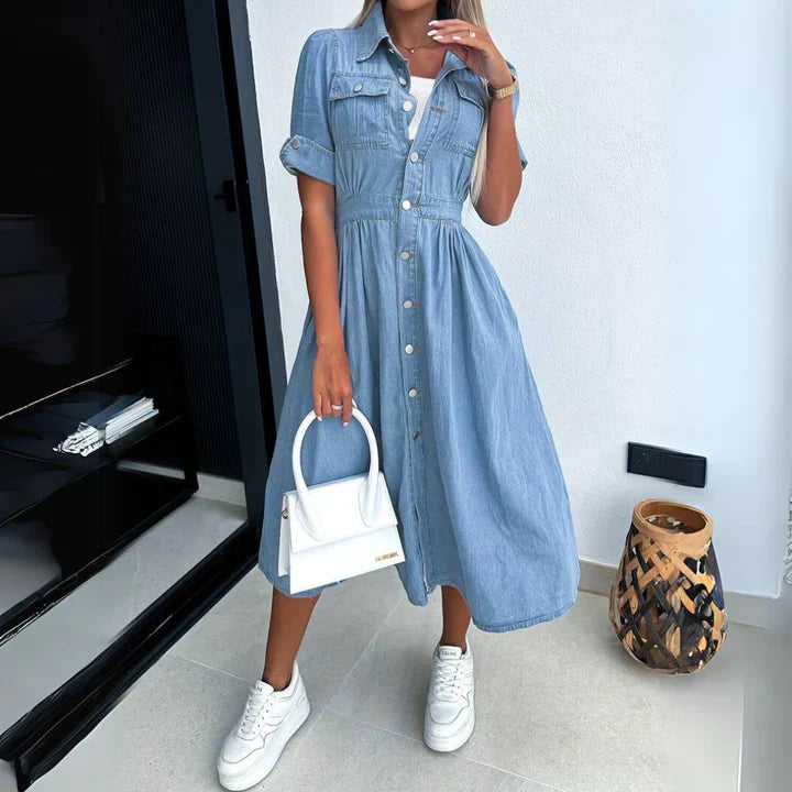 Stilla | Trendy Denim-Kjole