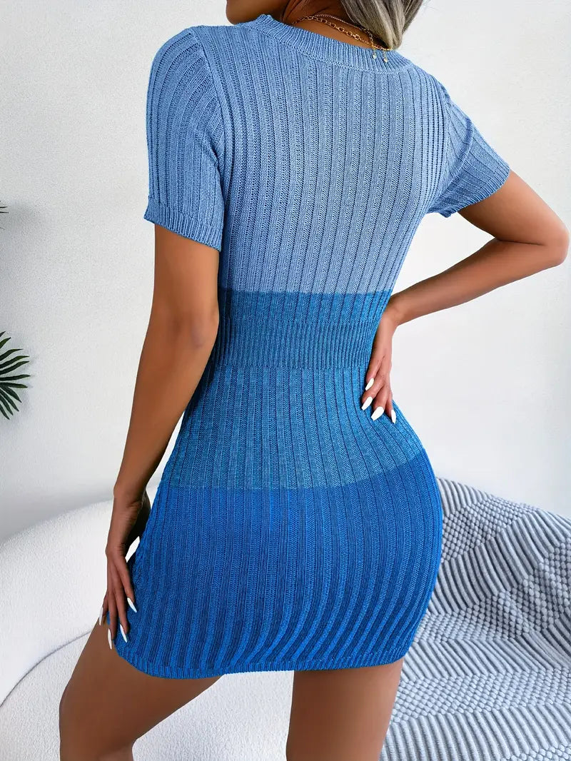 Stilla | Farverig Bodycon Kjole med Elegant Stil