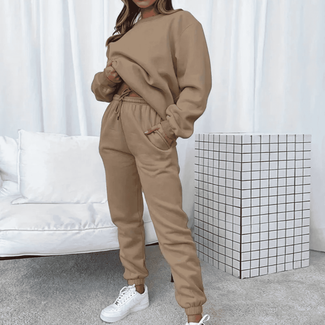 Stilla | Oversized Top Og Bukser Sæt Med Afslappet Pasform