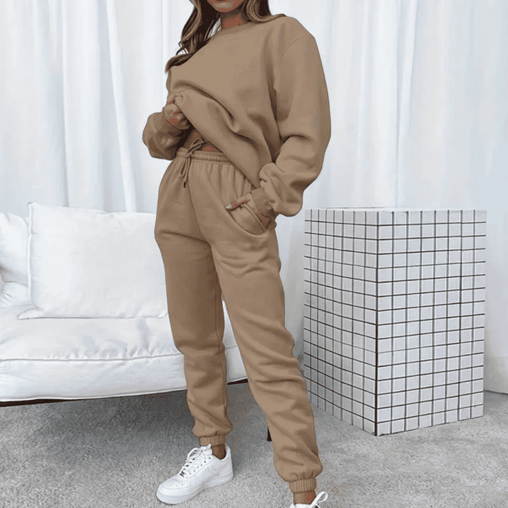 Stilla | Oversized Top Og Bukser Sæt Med Afslappet Pasform