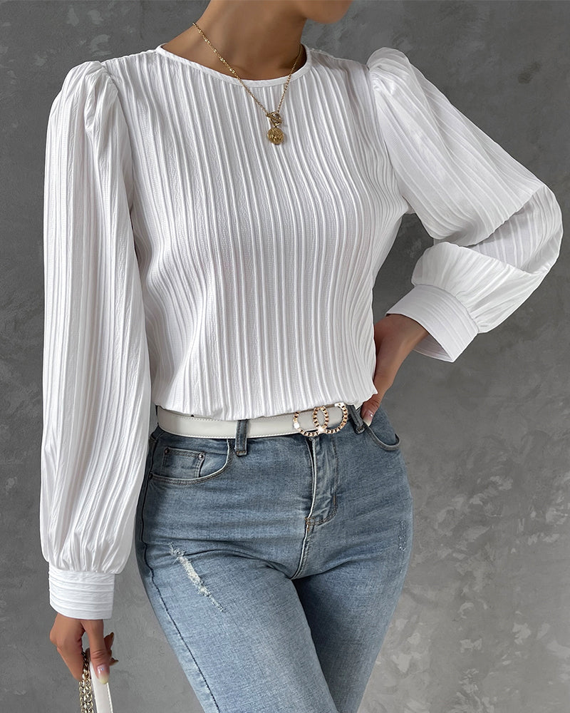 Stilla | Elegant chemise med rund hals