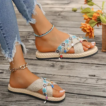 Stilla | Flettede Crisscross Sandaler Til Kvinder