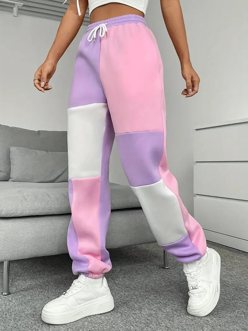Stilla | Elegant Joggingbuks Med Color Blocking Design