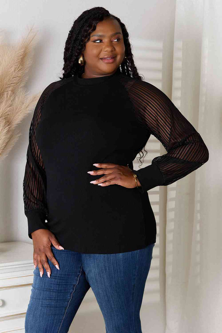 Stilla | Tag Rund Hals Raglan Ærme Bluse