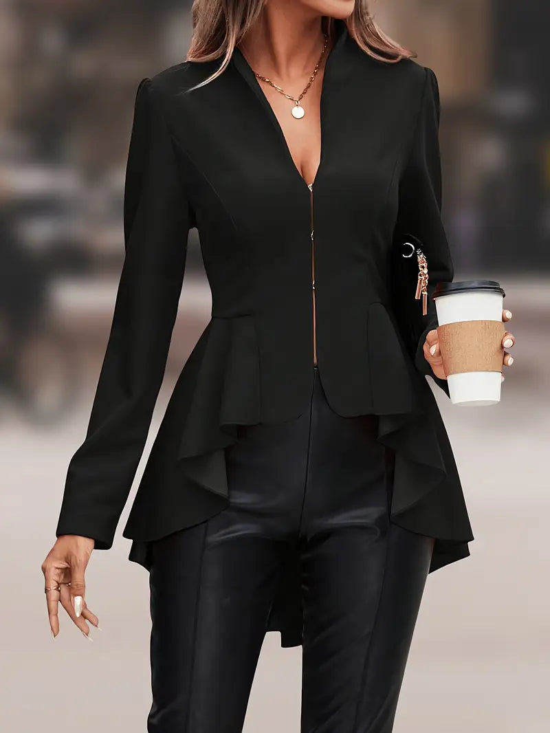 Stilla | Elegant Blazer med Asymmetrisk Kant