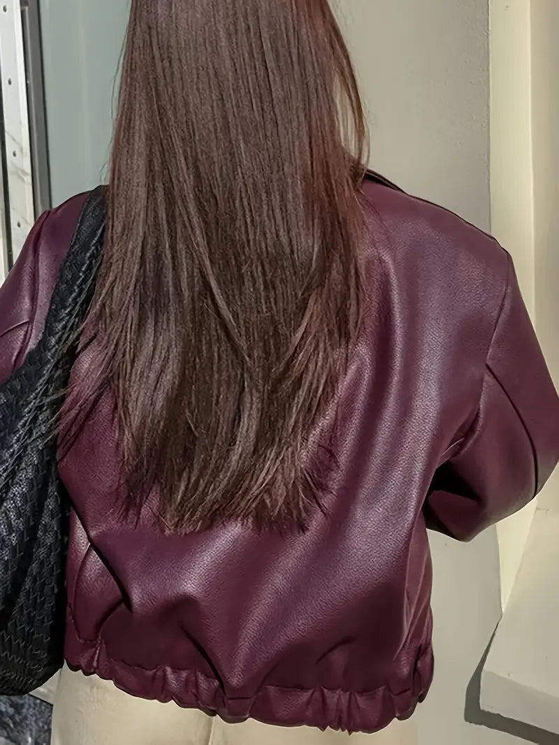 Stilla | Elegant Oversized Læderjakke