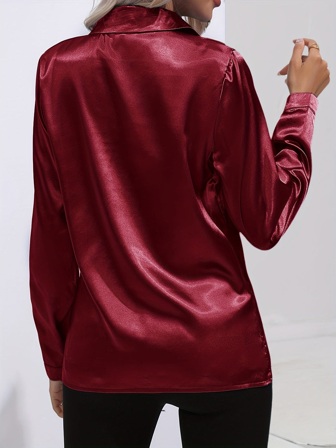Stilla | Elegante Satin Bluse