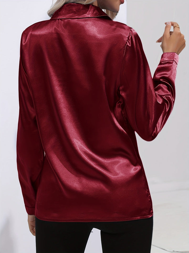 Stilla | Elegante Satin Bluse