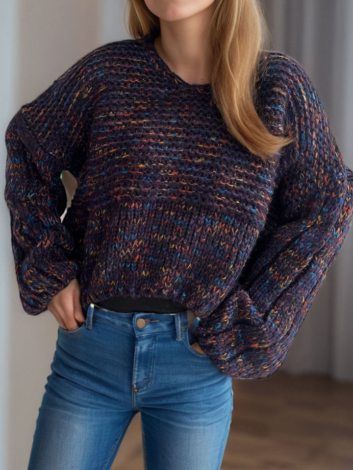 Stilla | Pullover med lange ærmer og dybe skuldre
