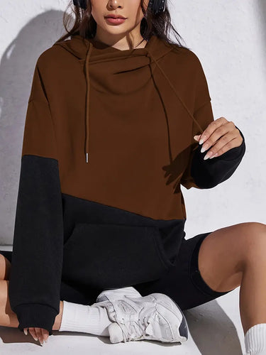 Stilla | Farveblok Hoodie Til Damer