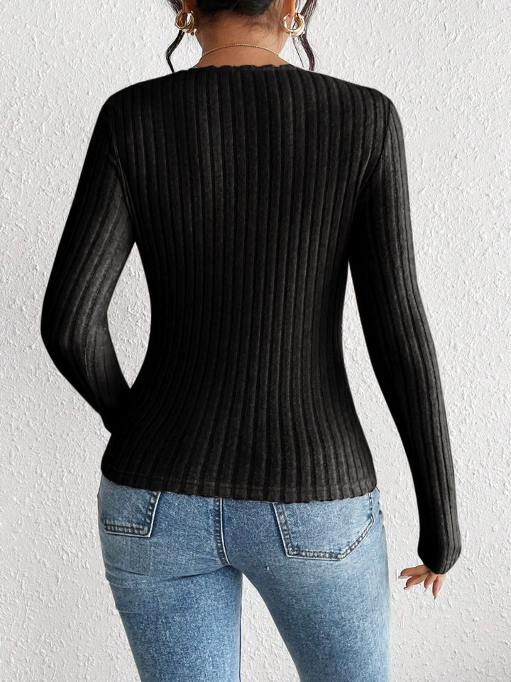 Stilla | Langærmet Rib T-shirt