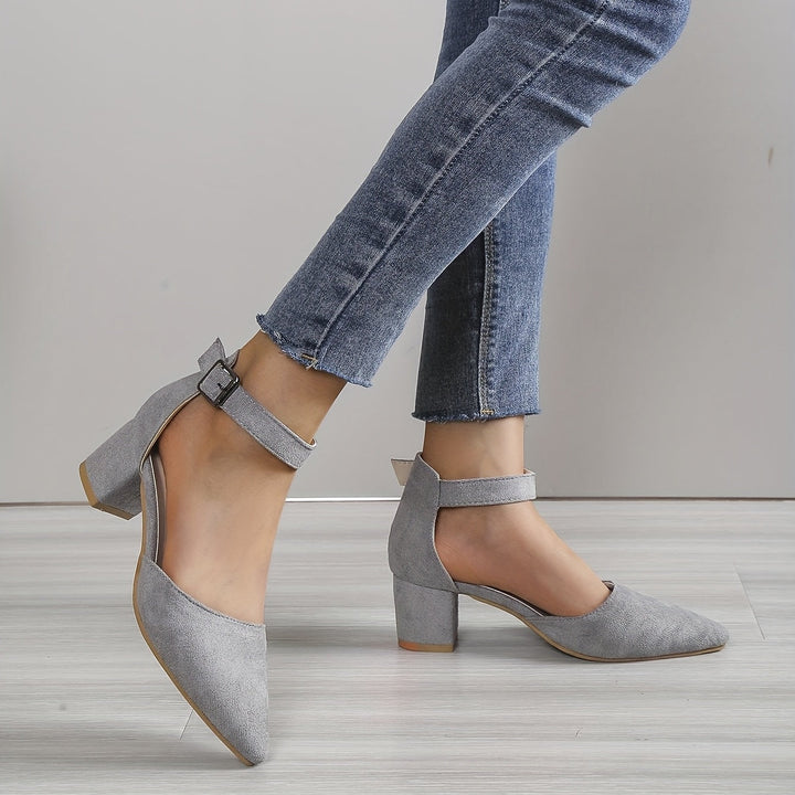 Stilla | Dame Sandaler Med Blokhæl Blonder, Med Ankelstrop, Elegante