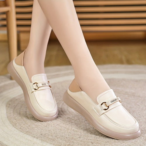 Stilla | Dame Loafer Beige Skridsikre Og Komfortable Slip on Sko