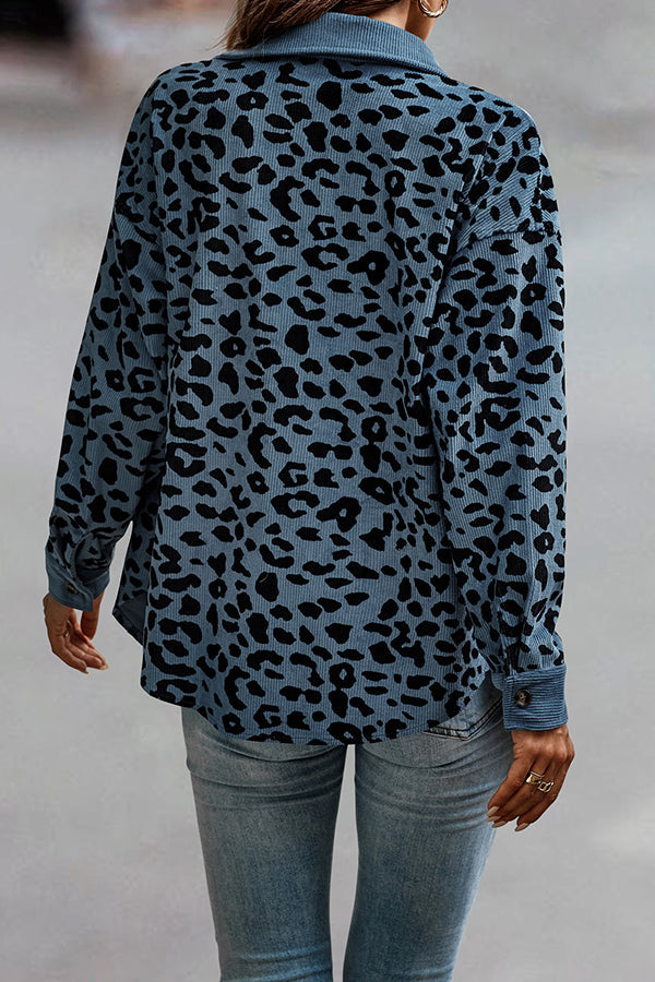 Stilla | No Limitations Lomme Leopard Corduroy Shacket