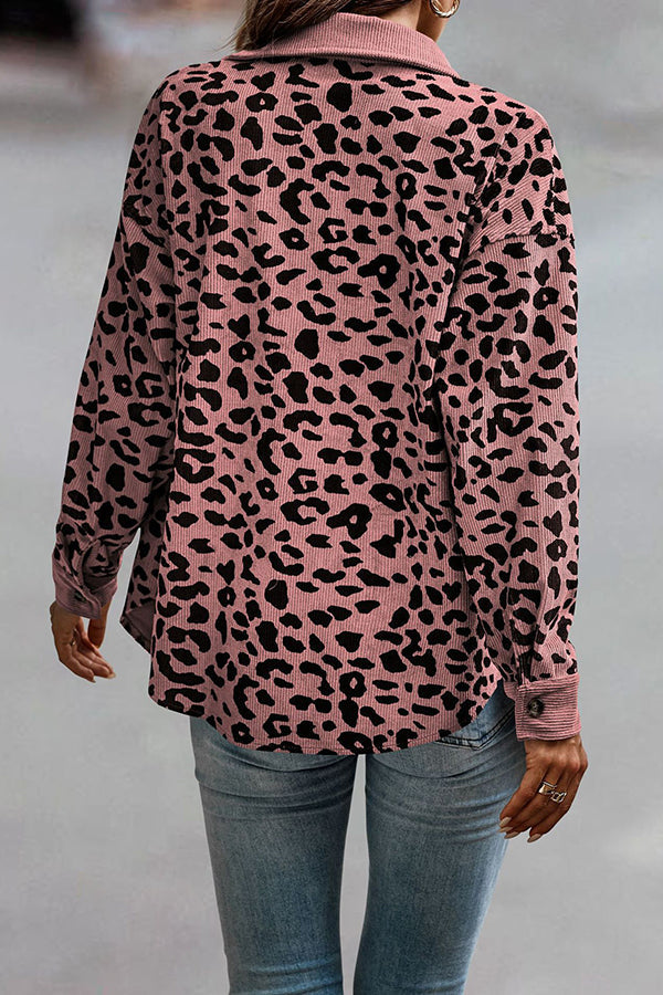 Stilla | No Limitations Lomme Leopard Corduroy Shacket