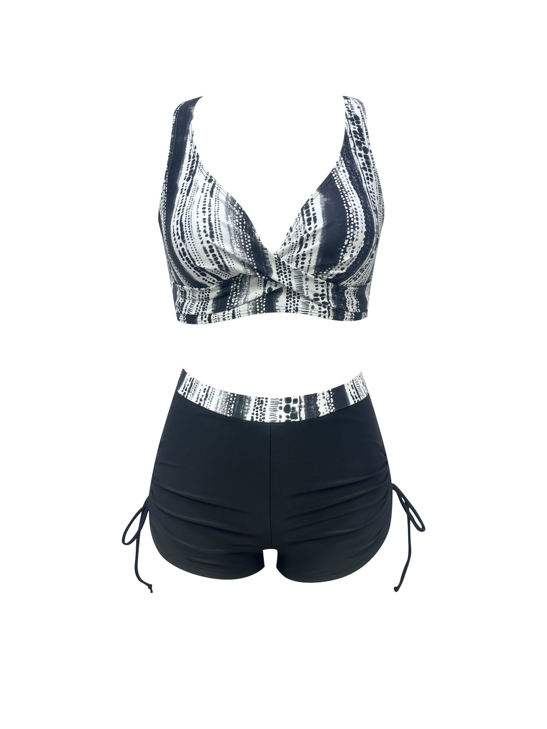 Stilla | Strandbikini Sæt 2 Delt High Waist Trusser, Elastic Og Behagelig Til Stranden