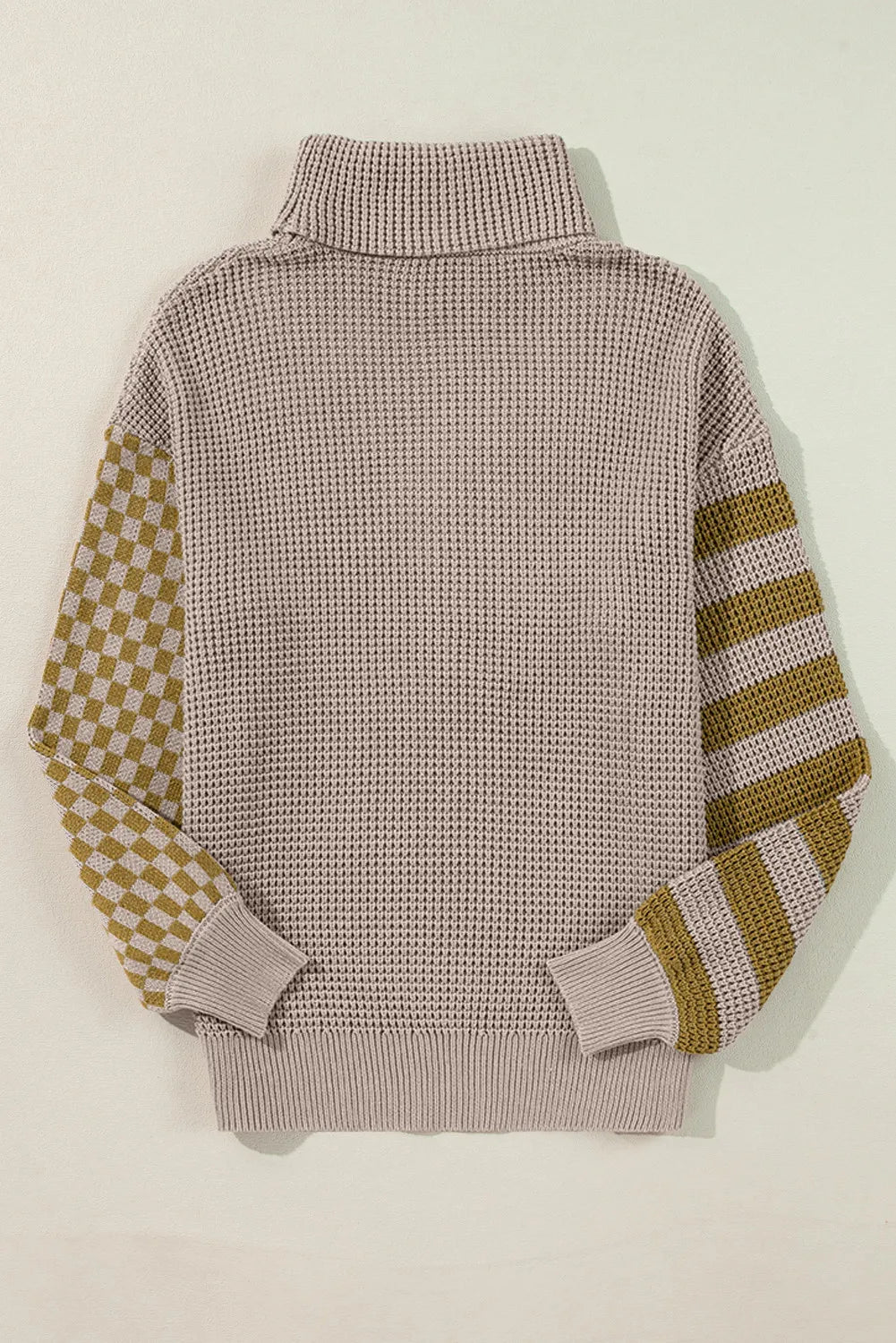 Stilla | Pullover med stribet rullekrave og lange ærmer