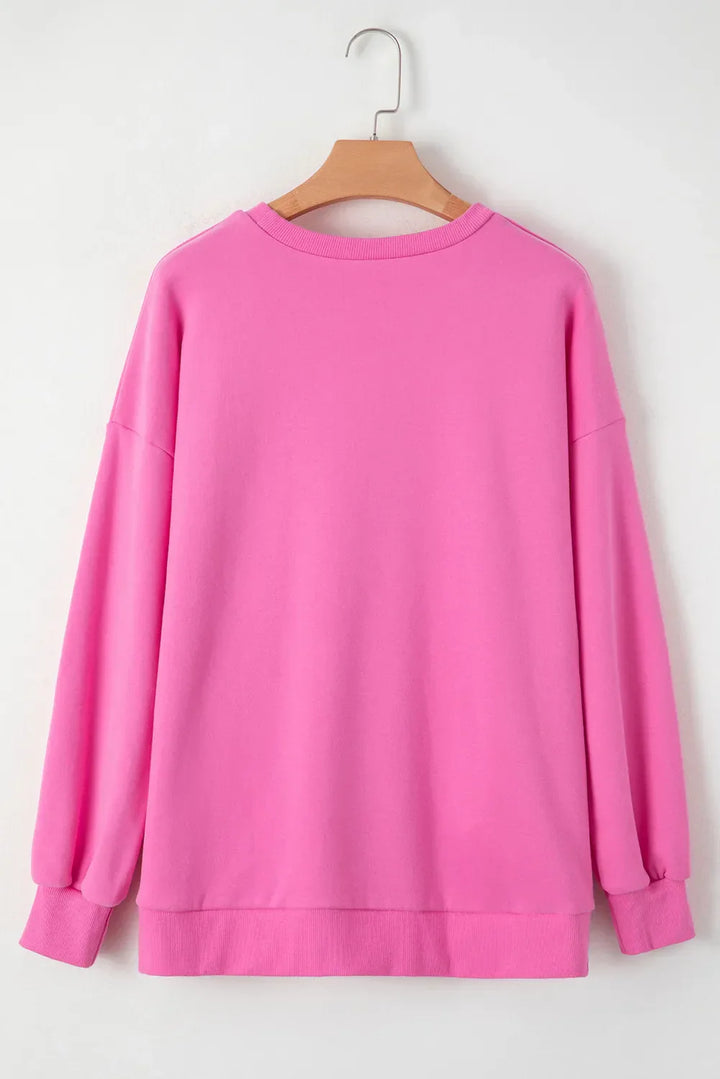 Stilla | Sweatshirt med Rund Halsaussnit og Lange Ærmer