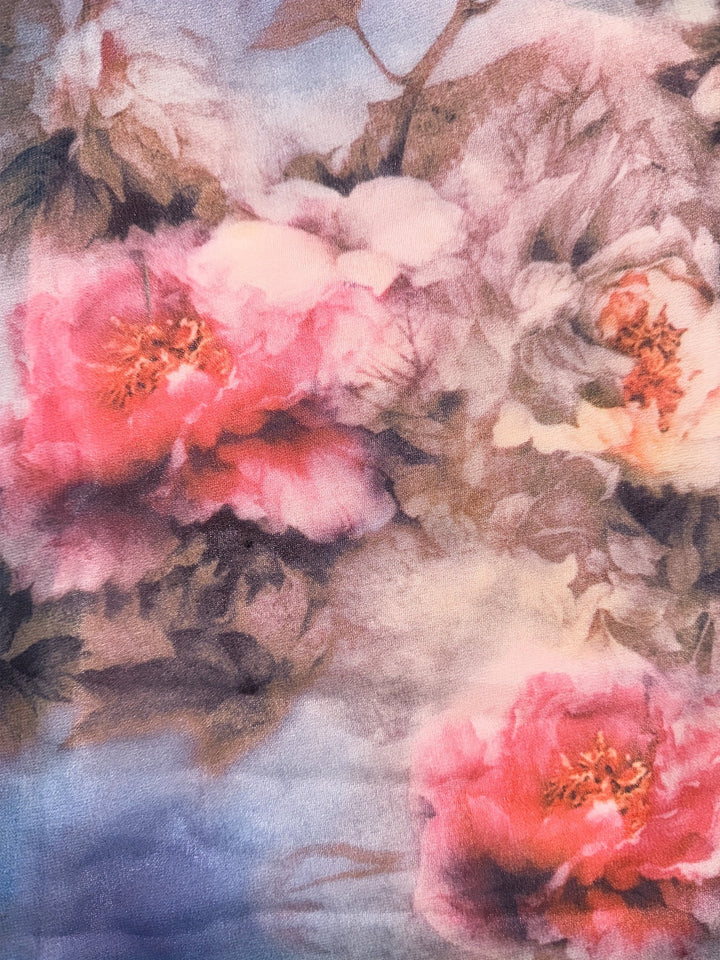 Stilla | Let It Go Chiffon Kjole Med Pæonblomster