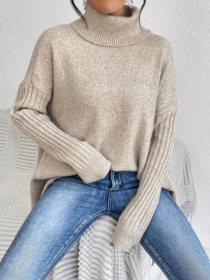 Stilla | Cozy Lang Turtleneck Sweater til Hverdagskomfort