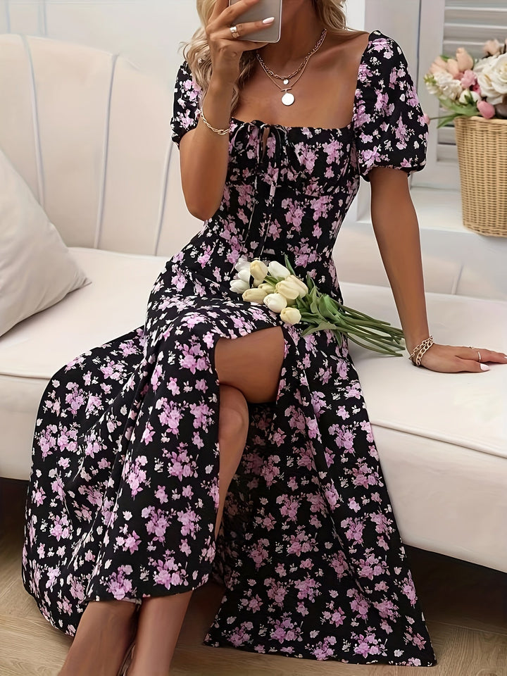 Stilla | Elegant Maxi Kjole Med Blomster
