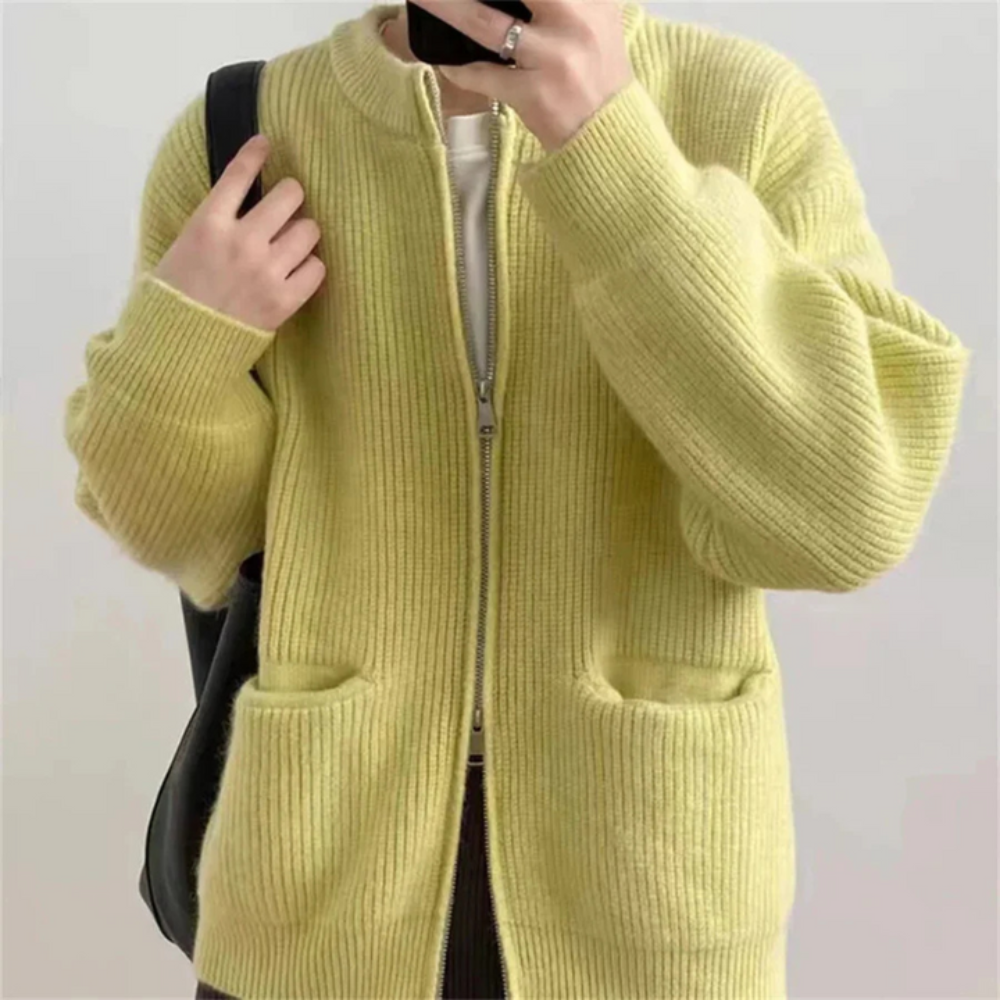 Stilla | Elegant Plus-Size Kvinder'S Zip-Up Cardigan For Komfort