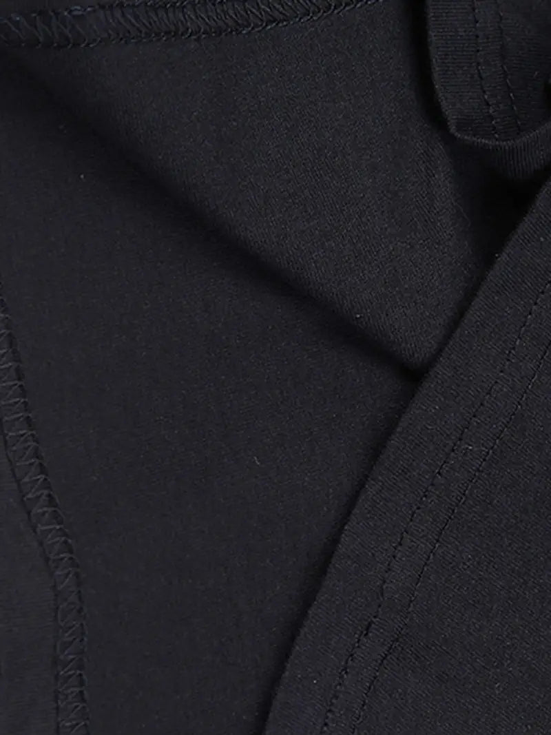 Stilla | Elegant bomulds T-shirt i sort