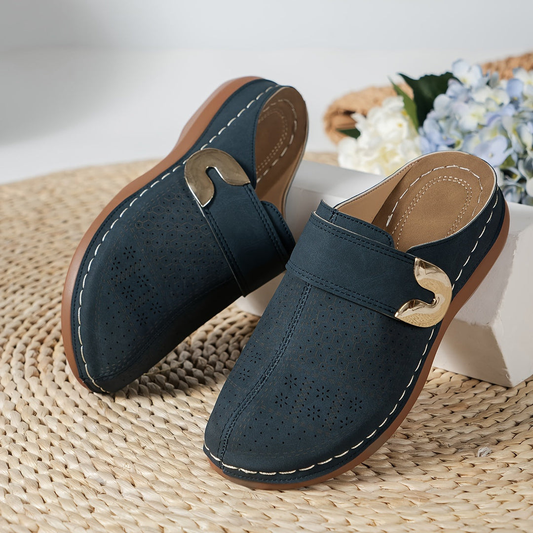 Stilla | Sandaletter Med Kilehæl Komfortable Slip on Sandaler På Platforme Sommer Sko