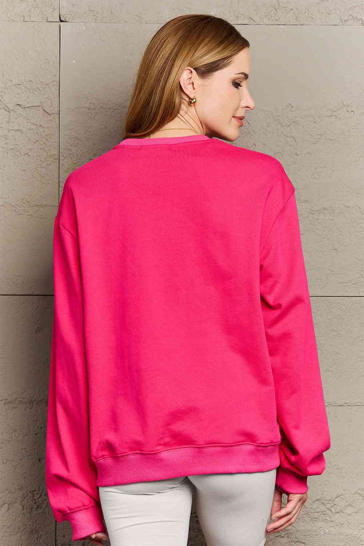 Stilla | Love Fuldt Størrelse Snefnug Juletræ Grafisk Sweatshirt