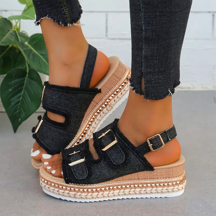 Skovae | Lækre Denim Wedges