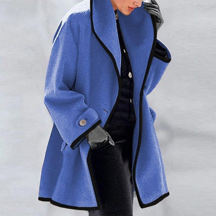 Stilla | Frakke Uldblanding Oversized Pasform Draperet Krave Lang Stil