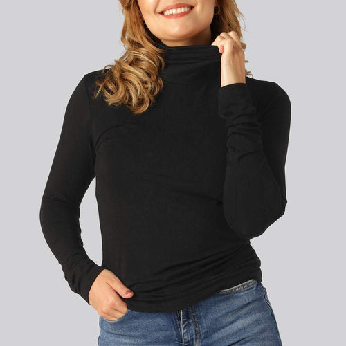Stilla | Rullekravepullover til Damer i Elegant Design og Slim Fit