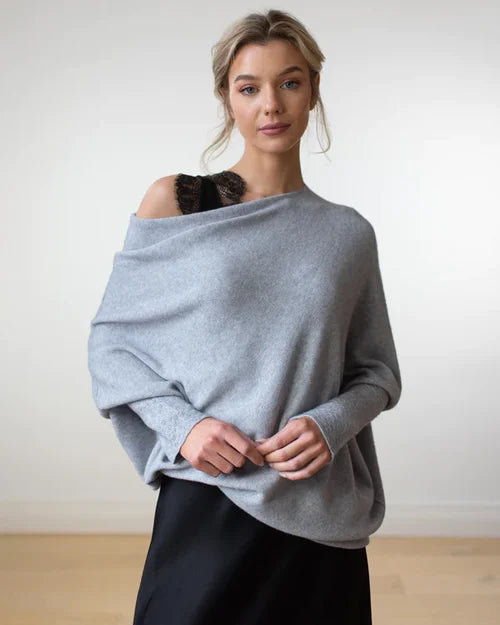 Stilla | Asymmetrisk draperet sweater