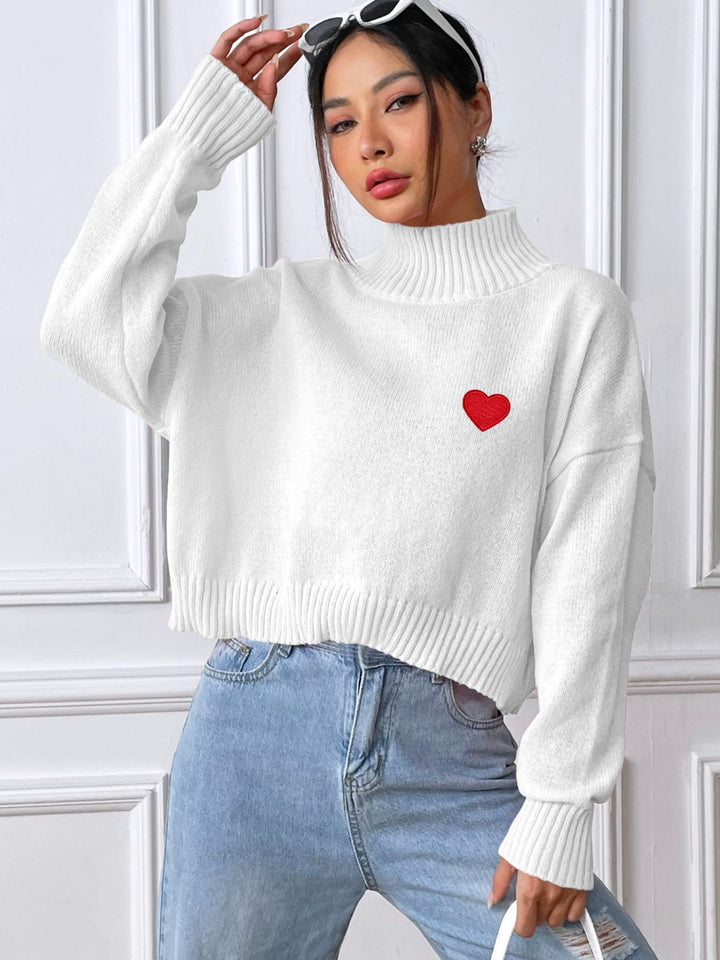 Stilla | Rullekrave sweater med lange ærmer