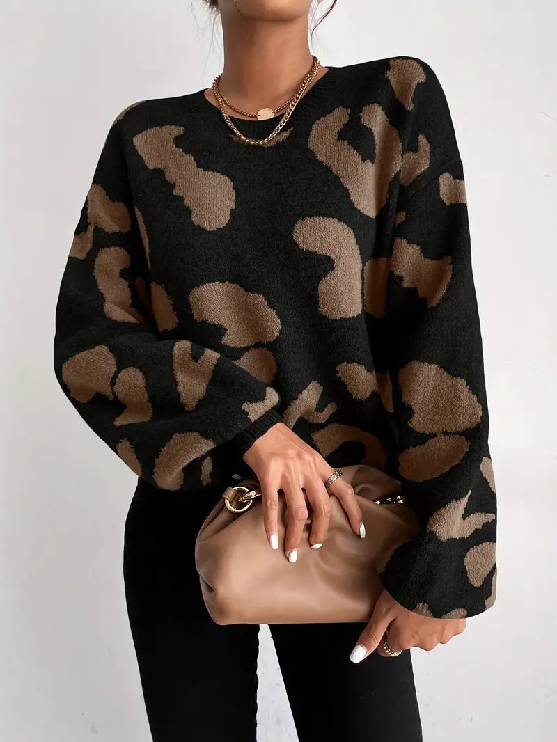 Stilla | Pullover Trend Tryk Leopard