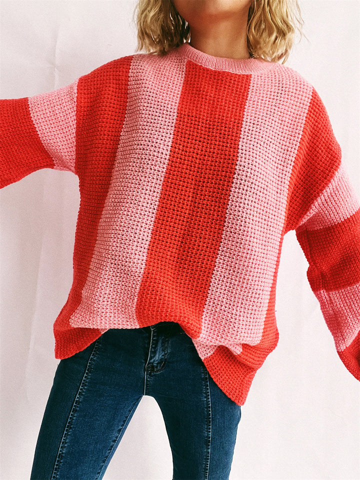 Stilla | Stilfuld farveblok sweater stilfuld