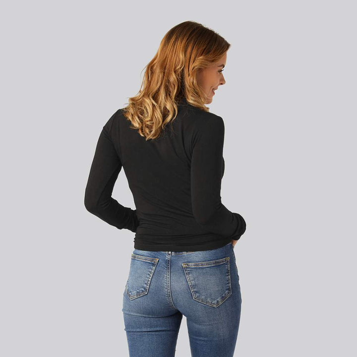 Stilla | Rullekravepullover til Damer i Elegant Design og Slim Fit