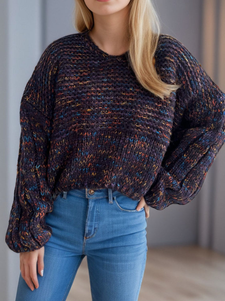 Stilla | Pullover med lange ærmer og dybe skuldre