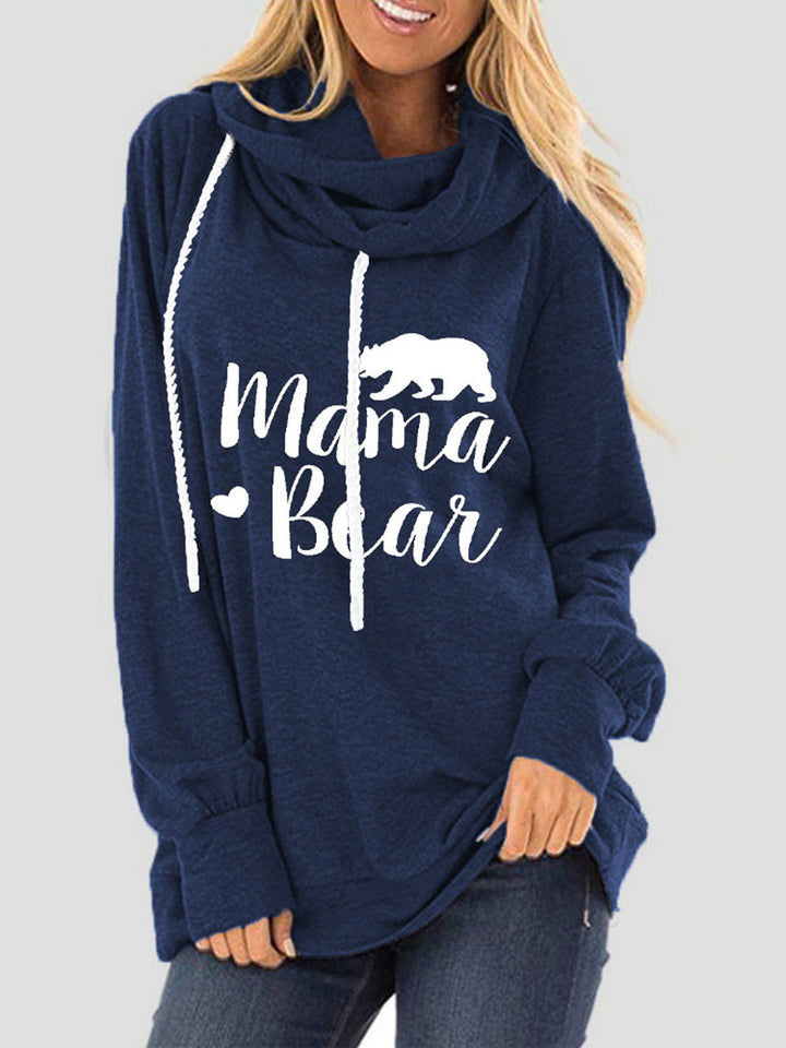 Stilla | Sweatshirt med lange ærmer med snor og grafisk bogstav