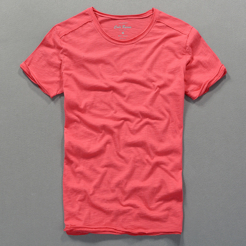 Herre klassisk Rundhals T-shirt Stilla