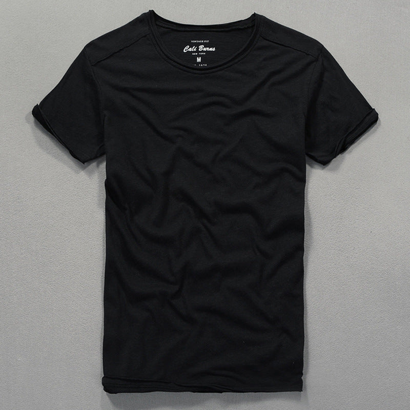 Herre klassisk Rundhals T-shirt Stilla