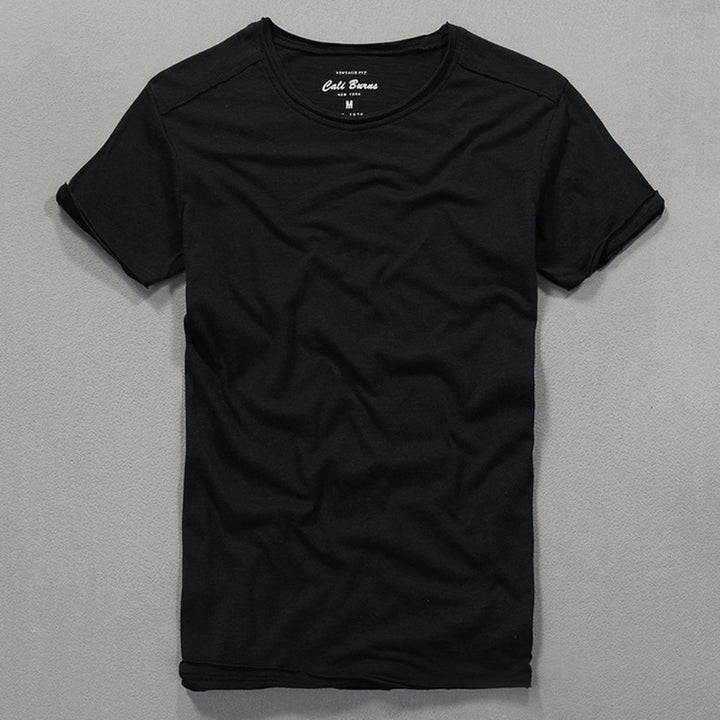 Herre klassisk Rundhals T-shirt Stilla