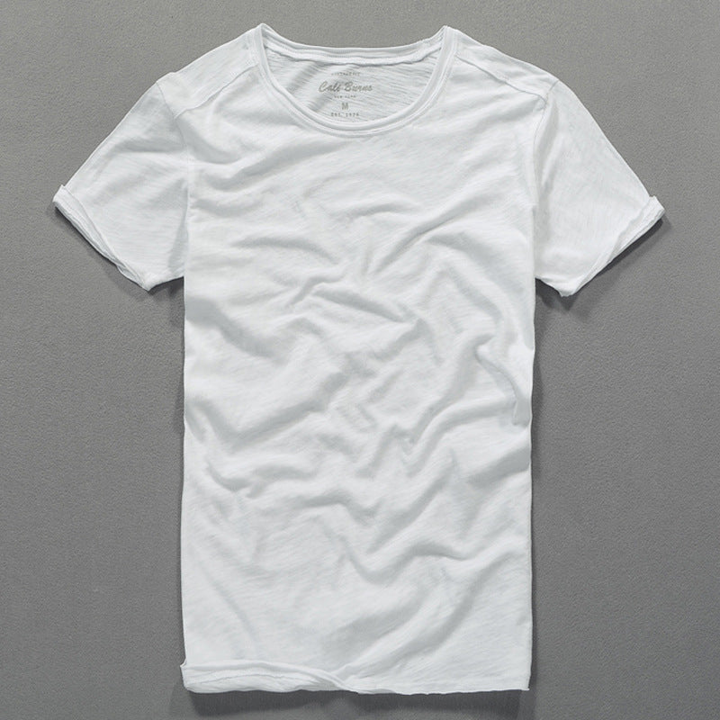 Herre klassisk Rundhals T-shirt Stilla