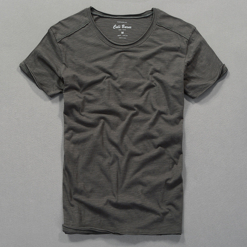 Herre klassisk Rundhals T-shirt Stilla