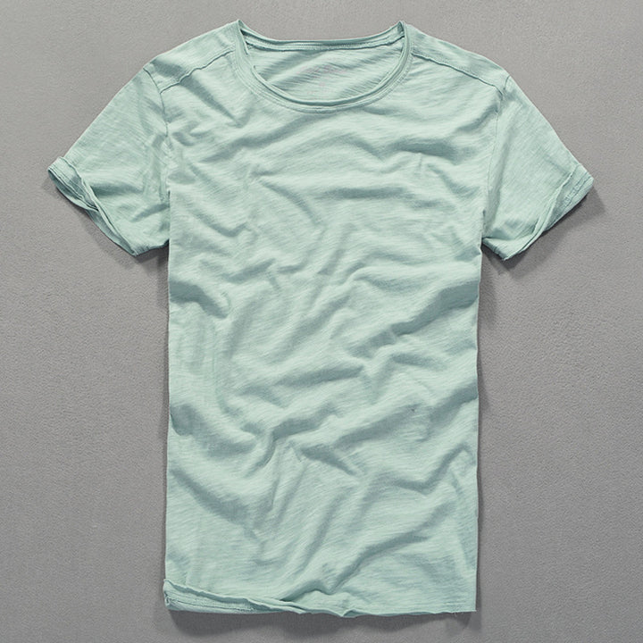 Herre klassisk Rundhals T-shirt Stilla