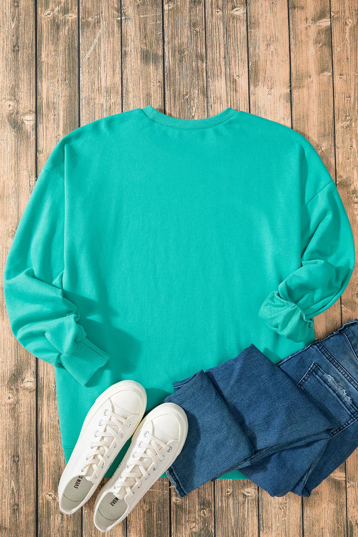 Stilla | Sweatshirt med lange ærmer og rund halsudskæring Oppe og Nede
