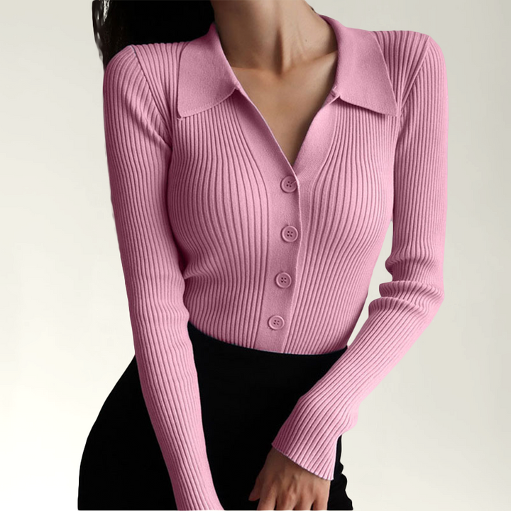 Stilla | Polokrave Rib Slim Fit