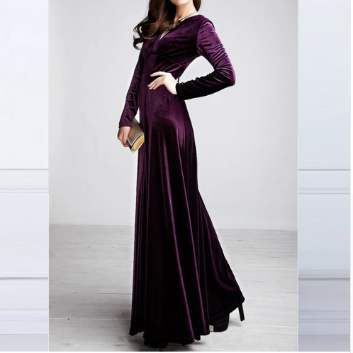Stilla | Robe Glamorous Chic med dyb V-udskæring