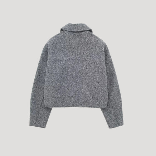Stilla | Kvinder Cropped Uldblandingsjakke